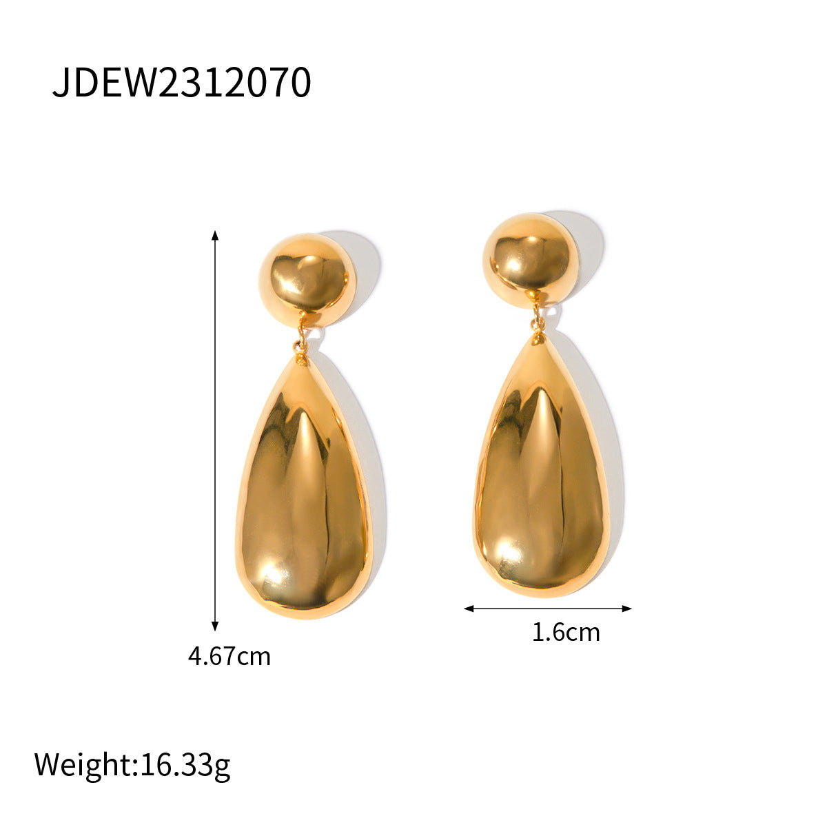 Molten Drop Statement Earrings