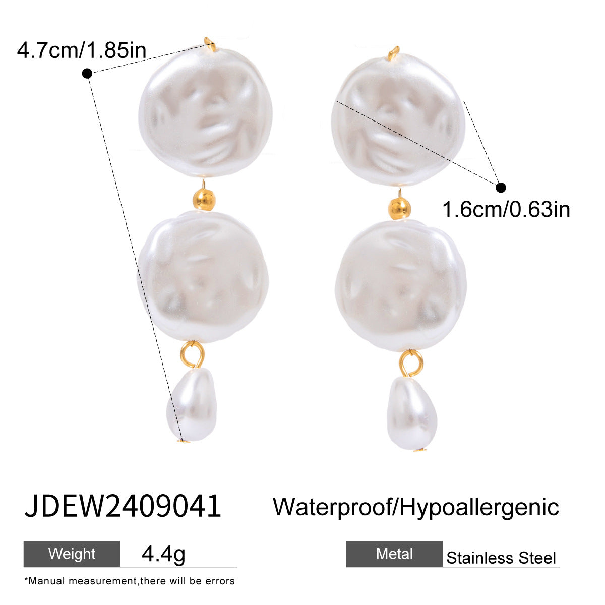 Celeste Baroque Pearl Earrings