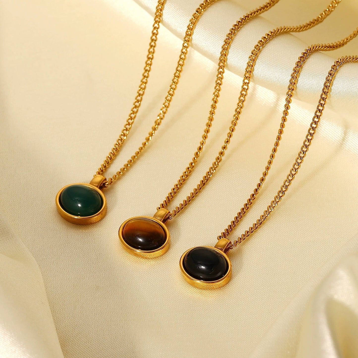 Golden Eye Tiger Pendant
