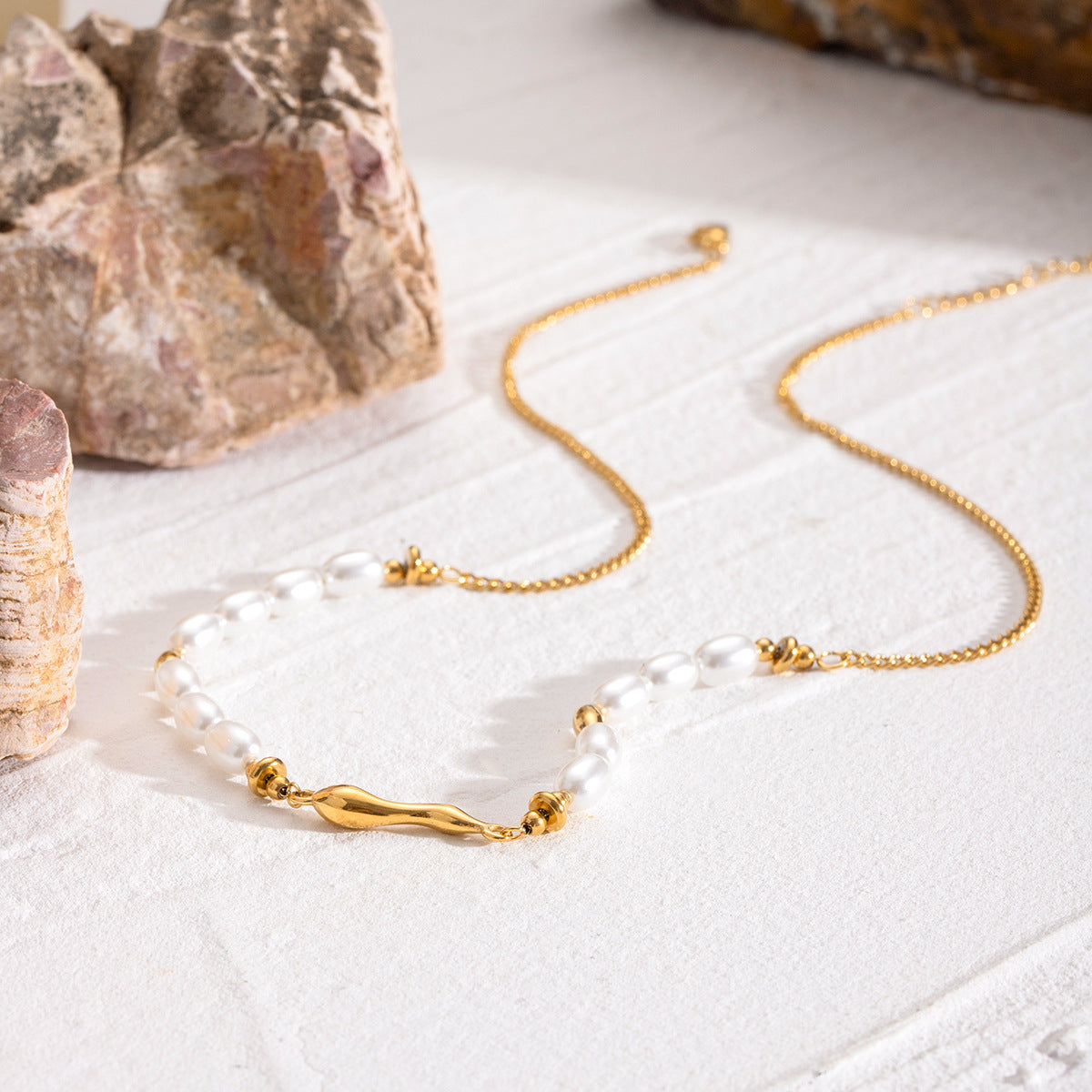 Wave & Pearl Harmony Necklace