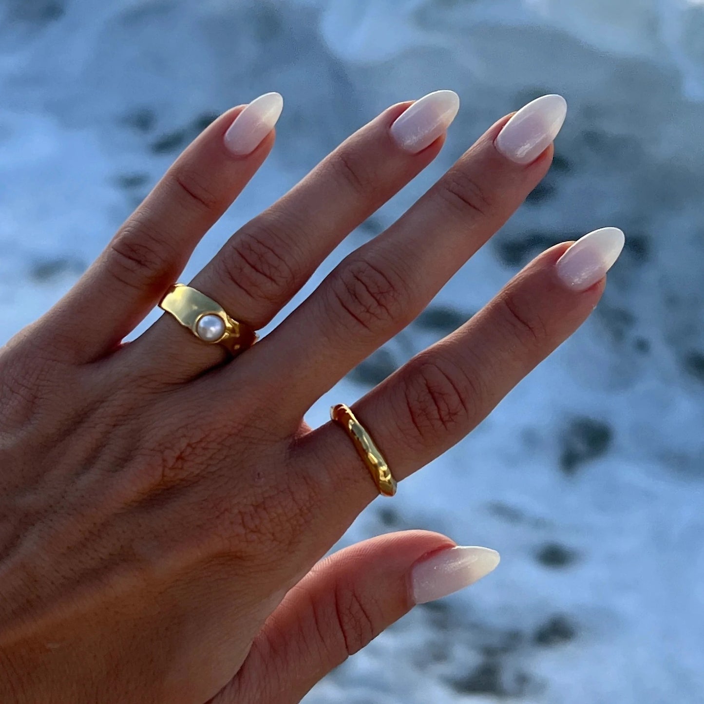 Luna Crest Pearl Ring