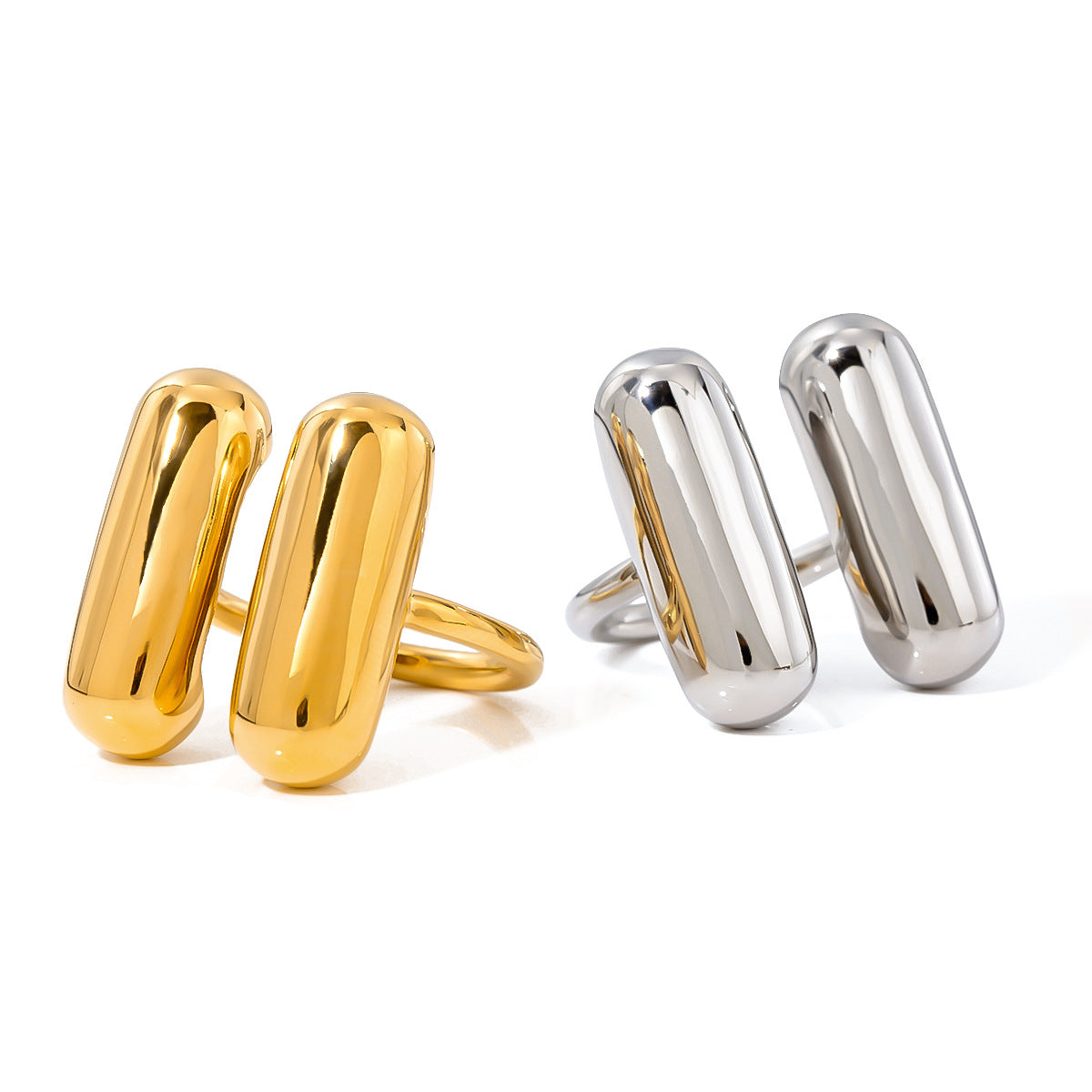 Twin Capsule Adjustable Ring