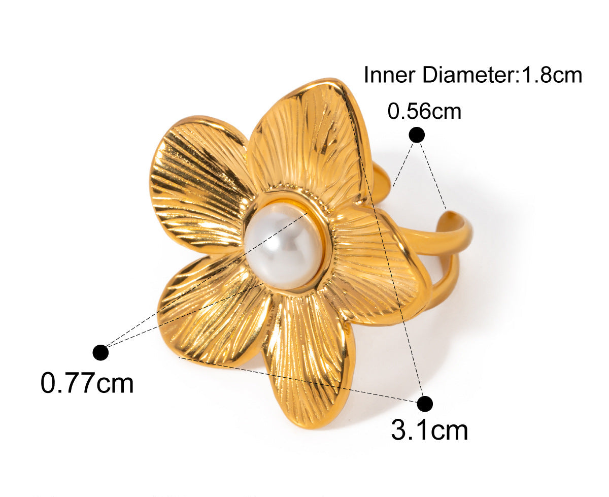 Blossom Pearl Statement Ring