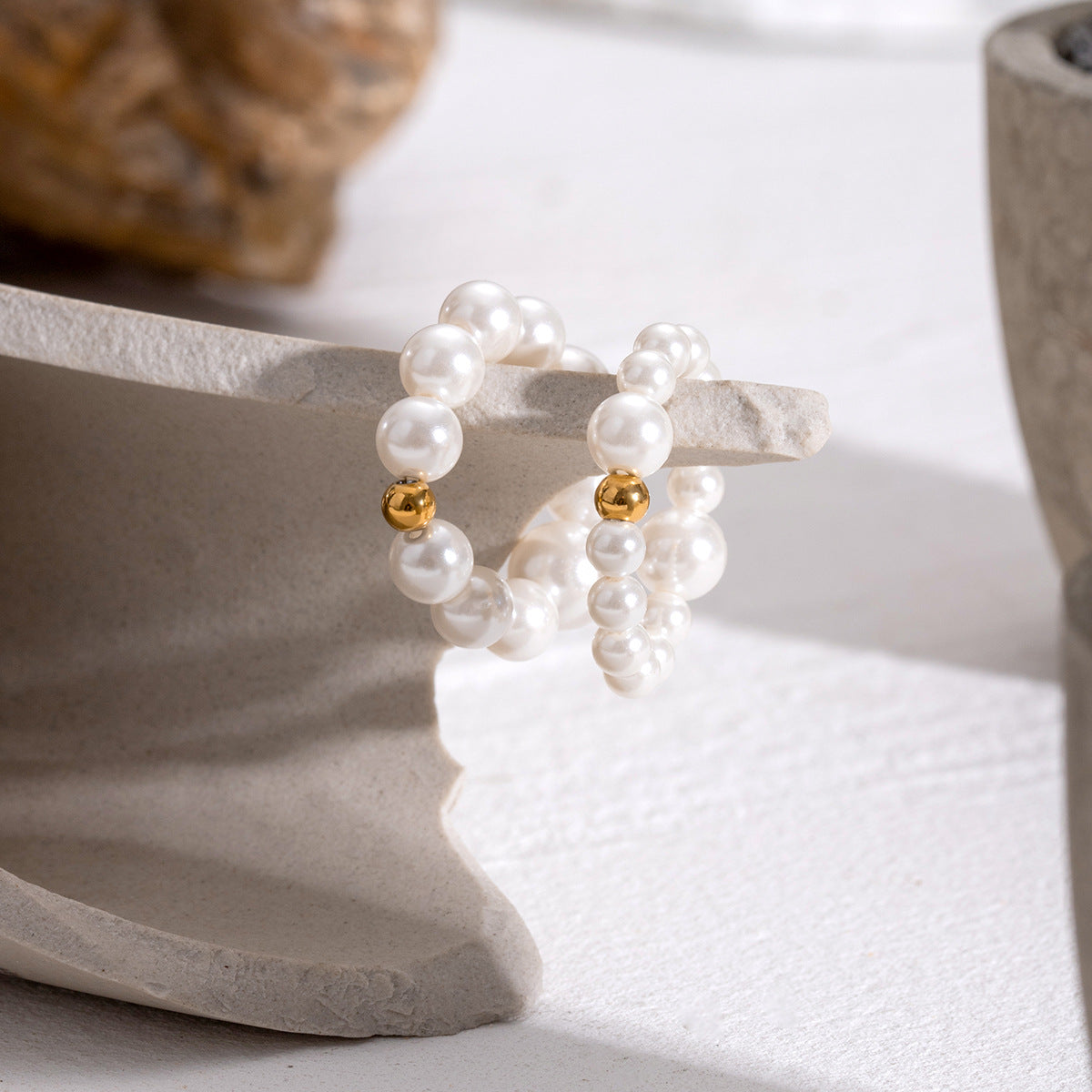 Pearl Poise Ring Duo