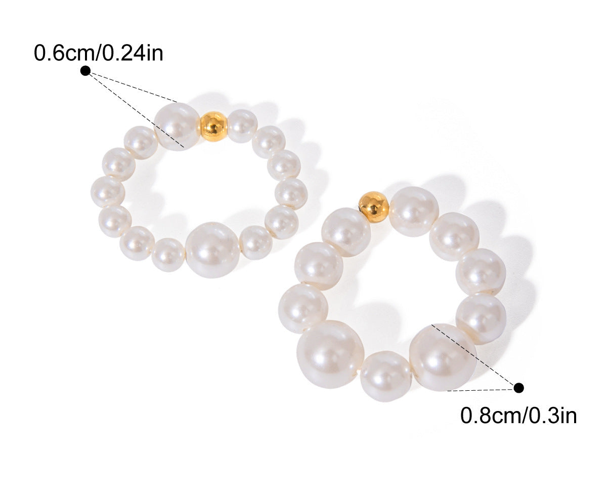 Pearl Poise Ring Duo