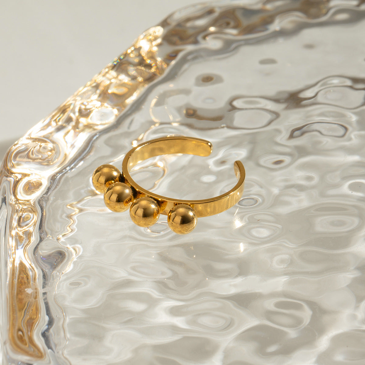 Orbit Bead Open Ring