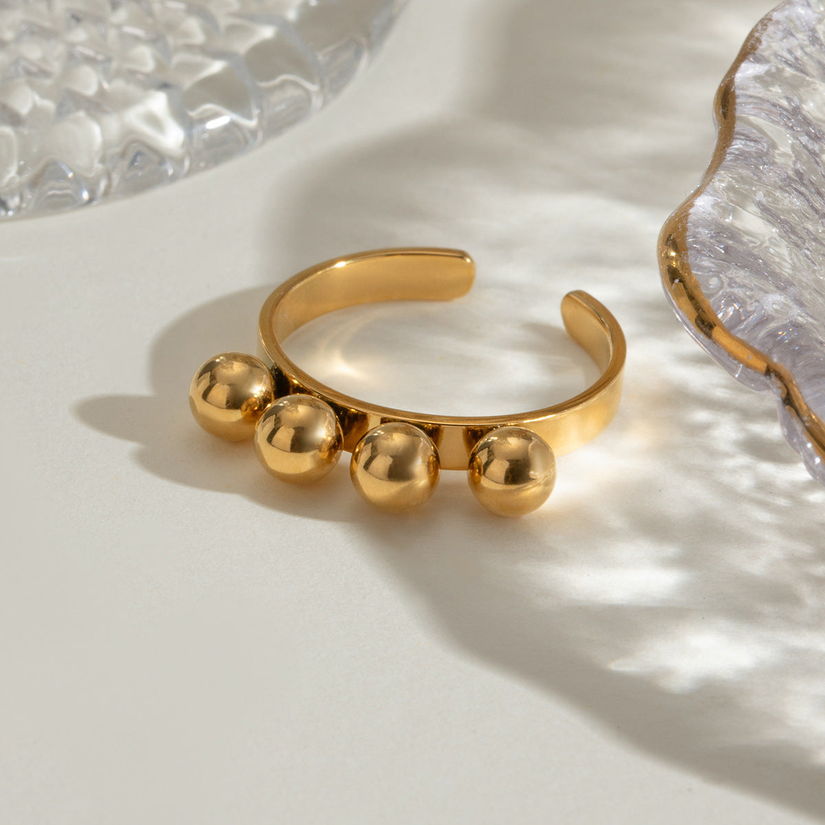 Orbit Bead Open Ring