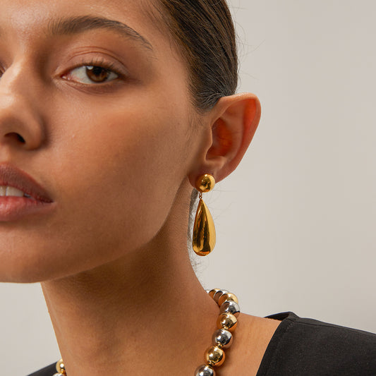Molten Drop Statement Earrings