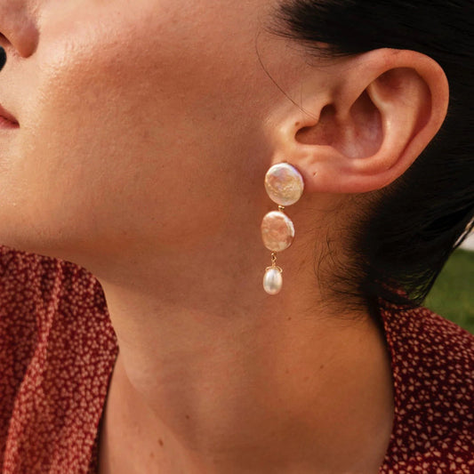 Celeste Baroque Pearl Earrings