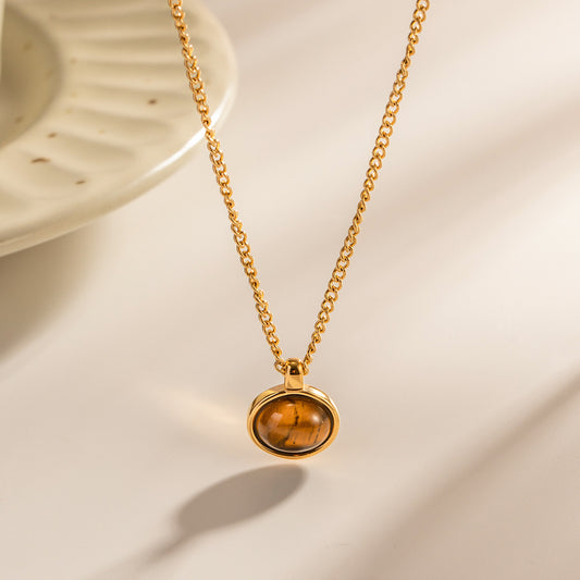 Golden Eye Tiger Pendant